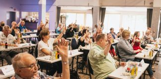 „Besondere“ Versammlung mit Hygieneauflagen und Verabschiedung