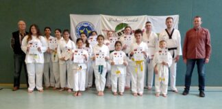 KUP-Prüfung der Taekwon Do-Sportler des Baukauer Turnclubs