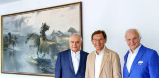 Gemälde wieder an altem Standort: „Wildpferde in der Cranger Heide“